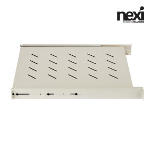 NEXI 서버랙 슬라이딩 선반 서버랙 키보드 마우스 거치대 아이보리 D800mm NX863