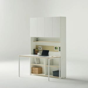 워크웍스 전면책상책장세트 6단 1200 학생 아동 공부 컴퓨터 라이트 홈 오피스