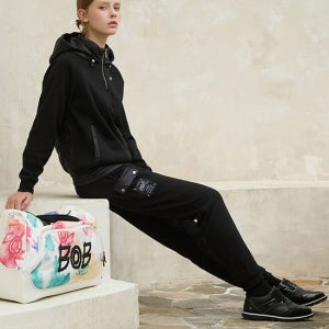 메종비오비 BOB 25FW 여성 하이브리드 조거 팬츠 BLACK - C5F2PT510