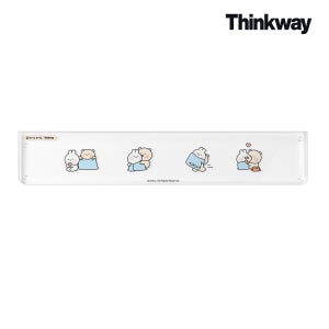 씽크웨이 크리스탈 팜레스트 키보드 손목받침대 곰돌찡이랑 토끼찡 에디션