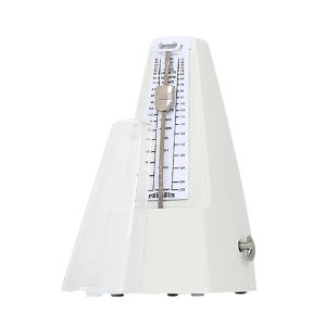 소유 메트로놈 클래식 태엽 수동 박자기 피아노 연습 템포 조절 화이트