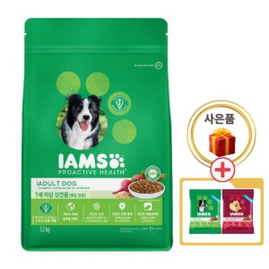 (복수구매5%) 아이엠즈 프로액티브 헬스 1세 이상 성견용 1.5kg 중소형견 사료