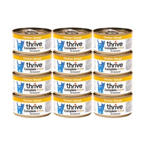 쓰라이브 키튼 원육 100% 영국산 고양이 습식사료 주식캔 닭고기, 75g, 12개