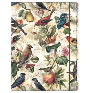 헝가리 Bomo Art사 서류보관함 빈티지디자인 휴대용노트박스 1단, 새와과일