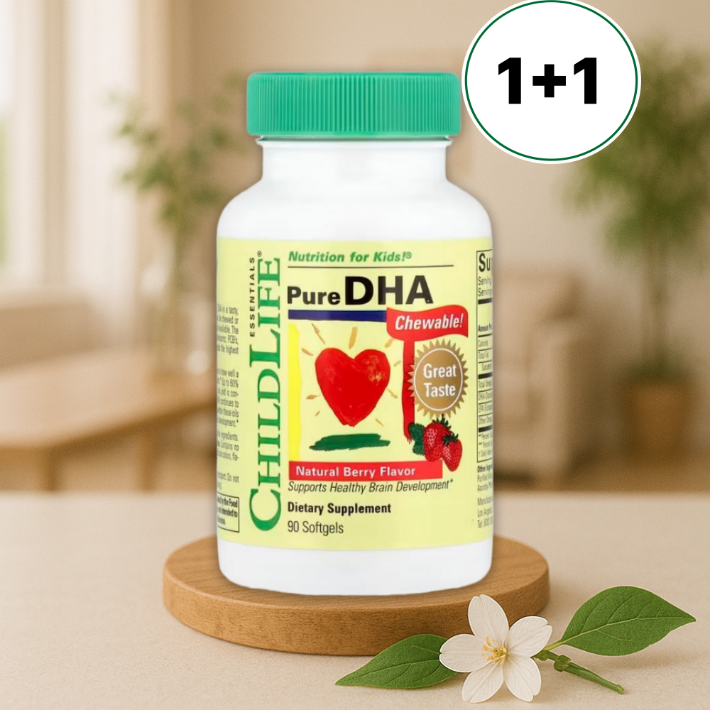 어린이 <b>DHA</b> 오메가3 베리맛 소프트젤 피쉬오일 <b>키즈 DHA</b> 차일드라이프 90정, 2개