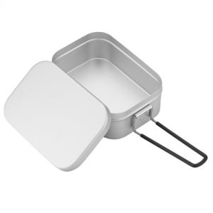 캠핑용 사각 반합 접이식 손잡이 군용 라면 냄비 스텐