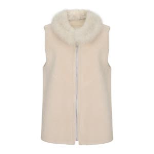 [쟈스킨바이혁비] 양모 폭스털 베스트 ZM40832-06T