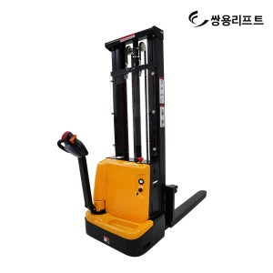 쌍용리프트 전동 포크리프트 스태커 운반 하역 소형 지게차 리프트 자키 CDDK-1535