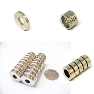 네오디뮴 초강력 자석 링형 대형 중형 소형 - 8x4x4mm(10개) 네오디움자석