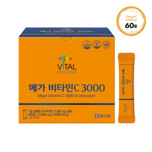 [60포] 종근당 바이탈프로그램 메가 비타민C 3000mg 60포, 1개