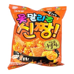 크라운 못말리는 신짱 가마솥 누룽지맛 120g