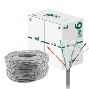 CAT6 UTP 랜케이블 박스 단선 인터넷 제작용 랜선 300m, 1개