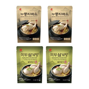 마니커에프앤지 누룽지백숙 2개+녹두삼계탕 2개(총4봉) 냉장