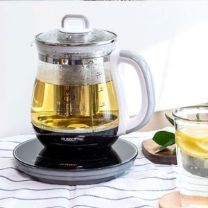 유리무선포트 가정용 티메이커 커피포트 차탕기 1.7L