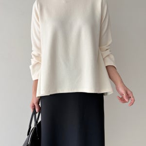 A라인 목폴라 긴팔 티셔츠 톡톡 쫀쫀 플레어 훌티 77