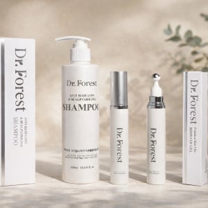 [세트구성] 국립산림과학원 특허 보리밥나무 닥터포레스트 프리미엄 샴푸300ml 1개 + 두피 부스터겔15ml 1개