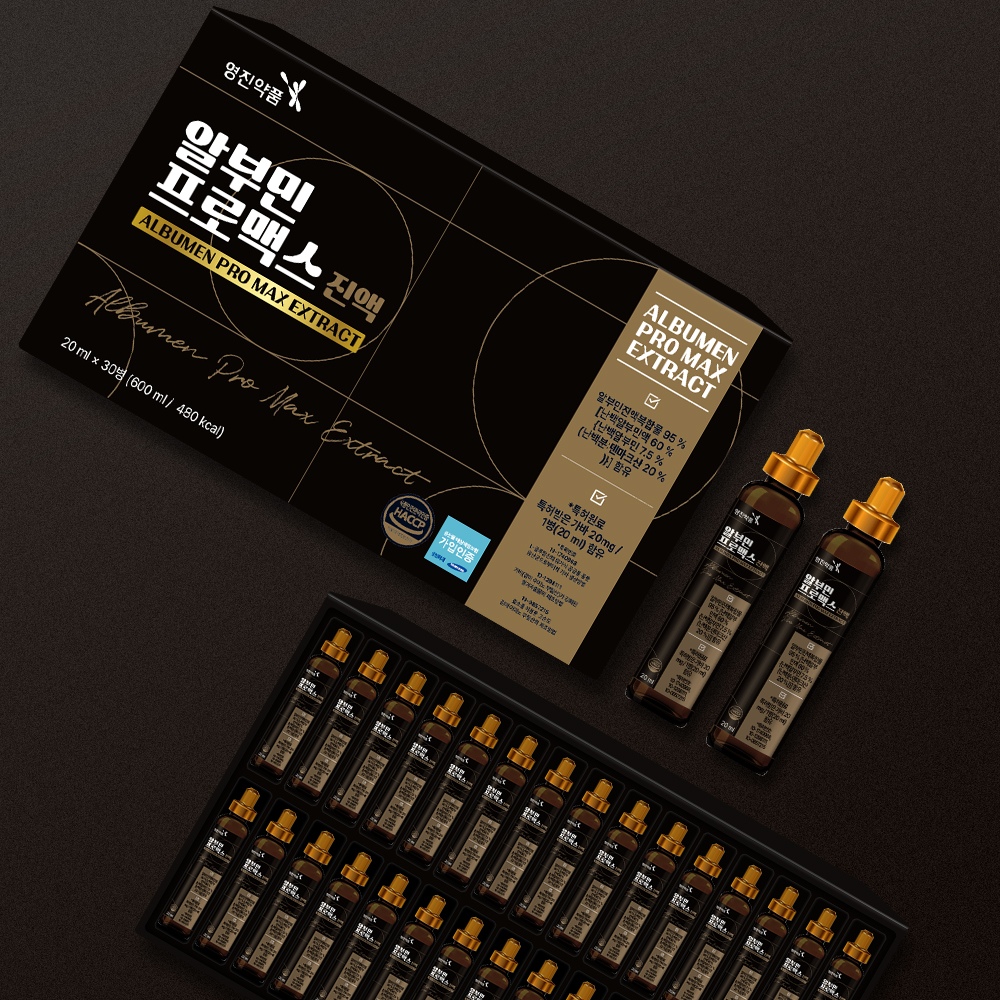 영진약품 알부민 초고함량 19,000mg 95% 함유 진액 1박스 총 30병