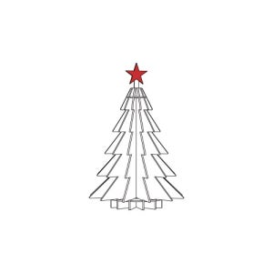 허니콤보드 종이로 만든 크리스마스 중형 트리 (181cm)