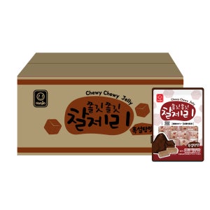 한진식품 쫄깃쫄깃 찰제리 흑설탕맛, 260g, 20개