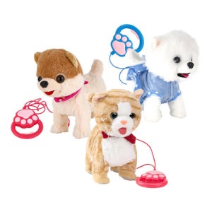 [캐스B] 산책하는 강아지 모카/크림 (택1) 움직이는 강아지 인형 어린이날 선물