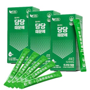 당당때문에 식후 혈당케어 영양제 6개월분 꾸지뽕 바나나잎 여주 추출물 당관리 액상스틱