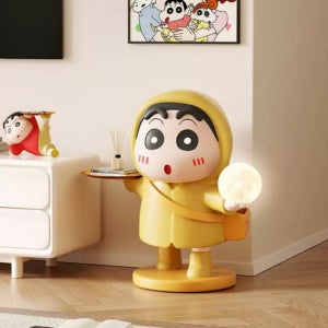 짱구 대형피규어 65cm 인테리어 소품수납트레이 거실 침실 LED무드등 장식품