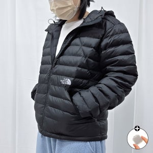 노스페이스 화이트라벨 벤투스 온 자켓 블랙 경량 패딩 + 미니케이스