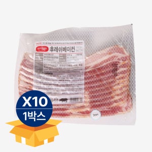 에쓰푸드 베이컨 슬라이스 (7mm) 500g 냉동 X 10팩