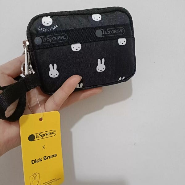 레스포삭 미피 miffy 키홀더 3단 포켓 미니 동전지갑 카드지갑
