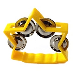 [ 5컬러 별 탬버린 ] 홈파티 파티용품 노래방 응원 코노 악기 신나는 옐로우