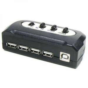 USB A 수동 선택기 USB B 출력 공유기 허브 분배기