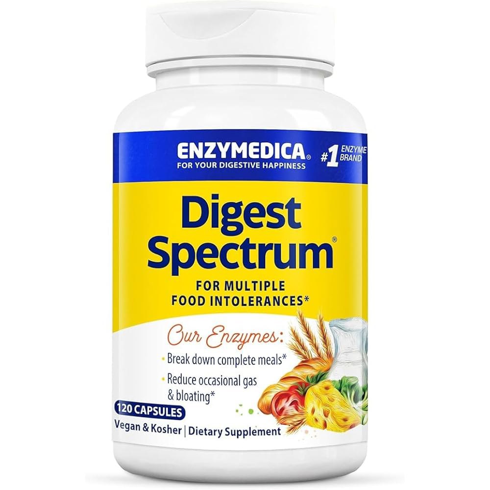 <b>다이제스트 스펙트럼</b>, 음식 불내성 보조제, 120캡슐