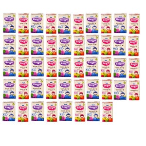 요미요미 유기농주스 2종 (과일믹스 24팩 + 블루베리포도 24팩) 간편 건강간식 팬트리 125ml 48개 1세트