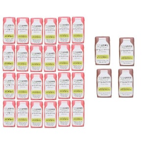 상하목장 유기농 딸기 우유 24팩 + 코코아 우유 4팩 간편 건강간식 필수템 팬트리 125ml 28개 1세트