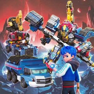 메탈카드봇W 솔리드혼 시즌3 변신 합체 로봇 트럭 크레인 브레이커 어린이 장난감