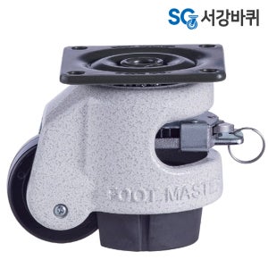 높이 높낮이 조절바퀴 GDR 60F 레벨 레벨링 조절좌 가구 바퀴 캐스터 지덕산업 풋마스터