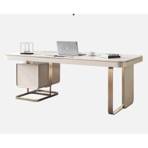 대리석 책상 인테리어 테이블 사무용 홈오피스 컴퓨터 140x70x75cm