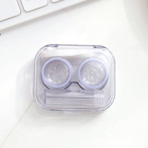 투명 휴대용 렌즈케이스 세트 여행용 렌즈 보관 리뉴 통 집게 소프트 하드 서클 컬러 콘택트