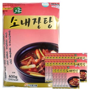 선봉식품 소내장탕 600g 1박스 25개입 대용량 식당 업소용