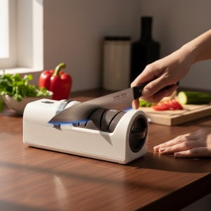 전동 칼갈이 자동 숫돌 야스리 가정용 업소용 라누아