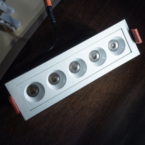 DS LED COB 사각 멀티 마그네틱 조명 5구 10W 3500K 전주백색