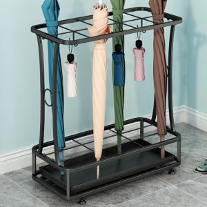 소유 정리가 쉬운 칸칸이 대용량 우산꽂이 (10구)