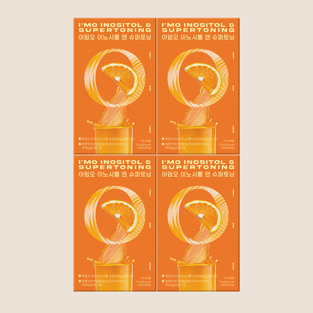 <b>아임오</b> 미오이노시톨 앤 슈퍼토닝 4박스 4000mg 비타민 B D <b>엽산</b> 임산부 영양제