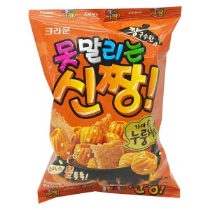 크라운 못말리는 신짱 가마솥 누룽지맛 120g