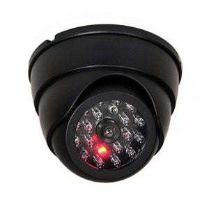 모형 CCTV 가짜 여성 매장 야간 방범용 CCTV 감시 카메라 보급형 led 돔카메라