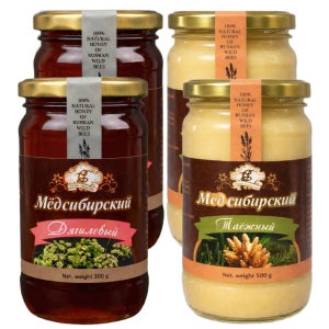 시베리아 꿀 황제2종세트 러시아 알타이 토종 자연산 숙성 수입 천연 벌꿀 1kg, 2개