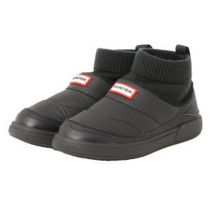 헌터 여성용 실내 실외 패딩 니트 부츠 블랙 UK3