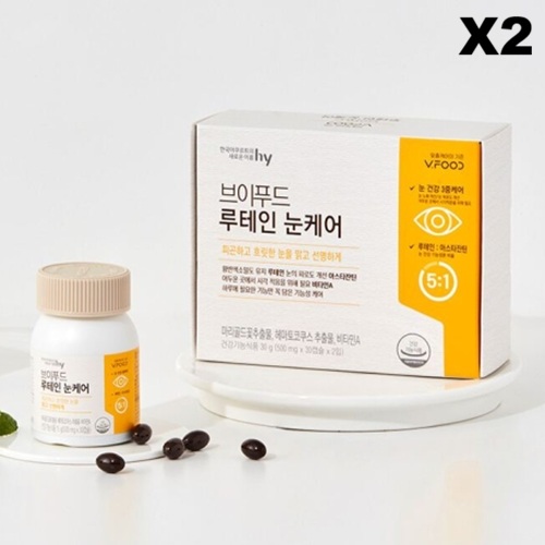 한국야쿠르트 브이푸드 밀크씨슬 간케어 620mg 비타민 8종 함유 60캡슐, 2개