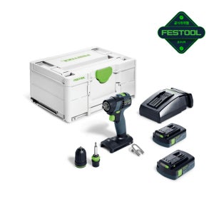 페스툴 충전 전동 드릴 드라이버 세트 TXS 18 C3,0-Plus 577936