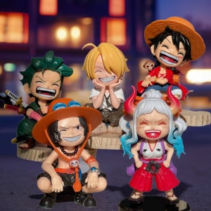 원피스 스타일 GK 피규어 웃는 표정 5종 세트 루피 조로 상디 에이스 야마토 피규어